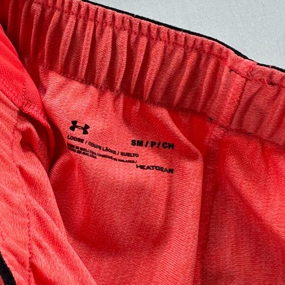 Under Armour Play Up 3.0 Shorts Womens S Activewear Running Elastic Waist Orange - Picture 10 of 10